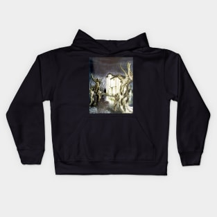 The Fall of The House of Usher - Arthur Rackham for Edgar Allan Poe Kids Hoodie